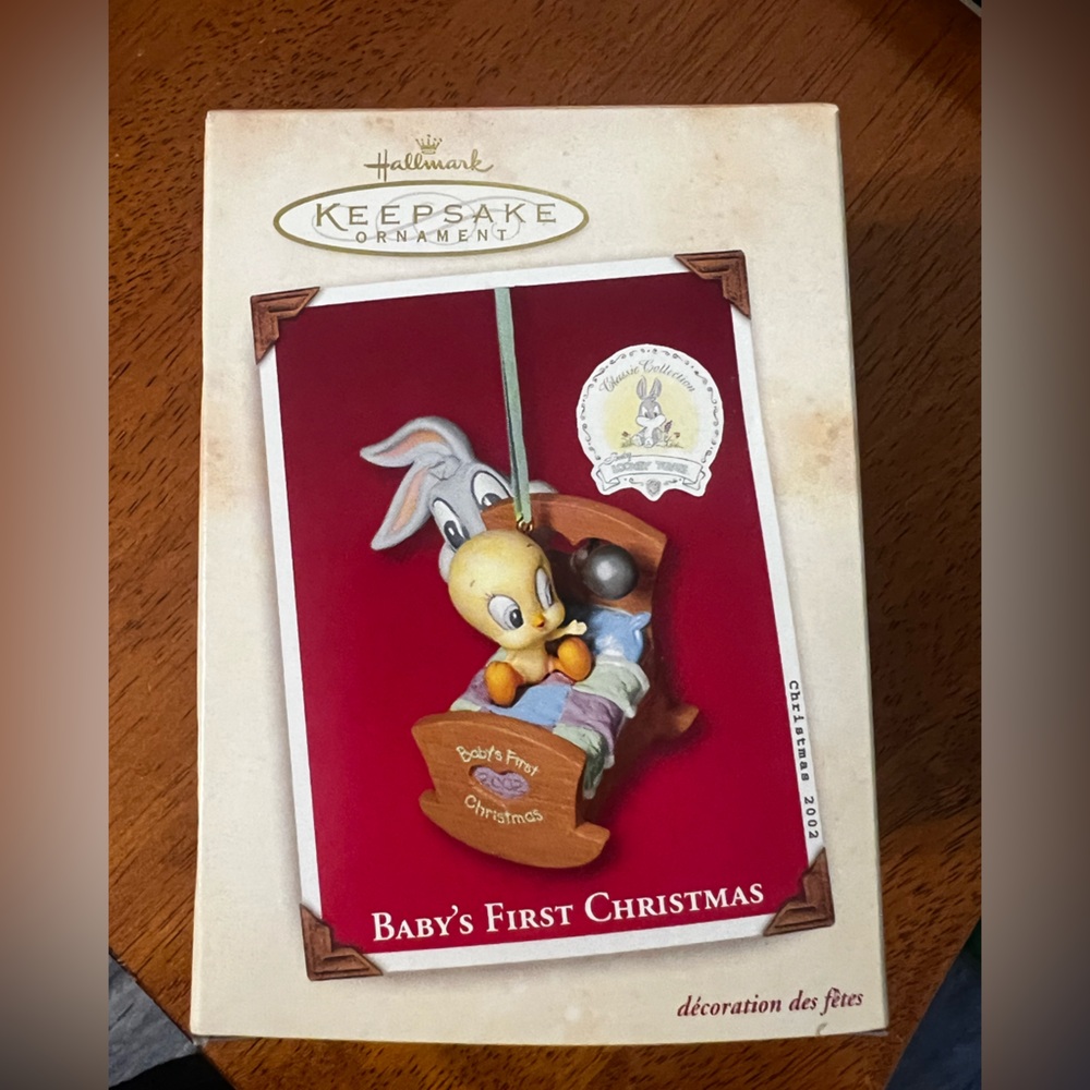 Hallmark Keepsake Ornament Baby's 1st Christmas Baby Bugs & Tweety Looney Tunes